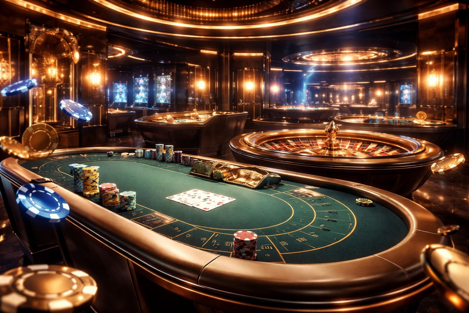 Stylish online casino scene showing ACE444 table action and vivid game selection on a sleek digital display